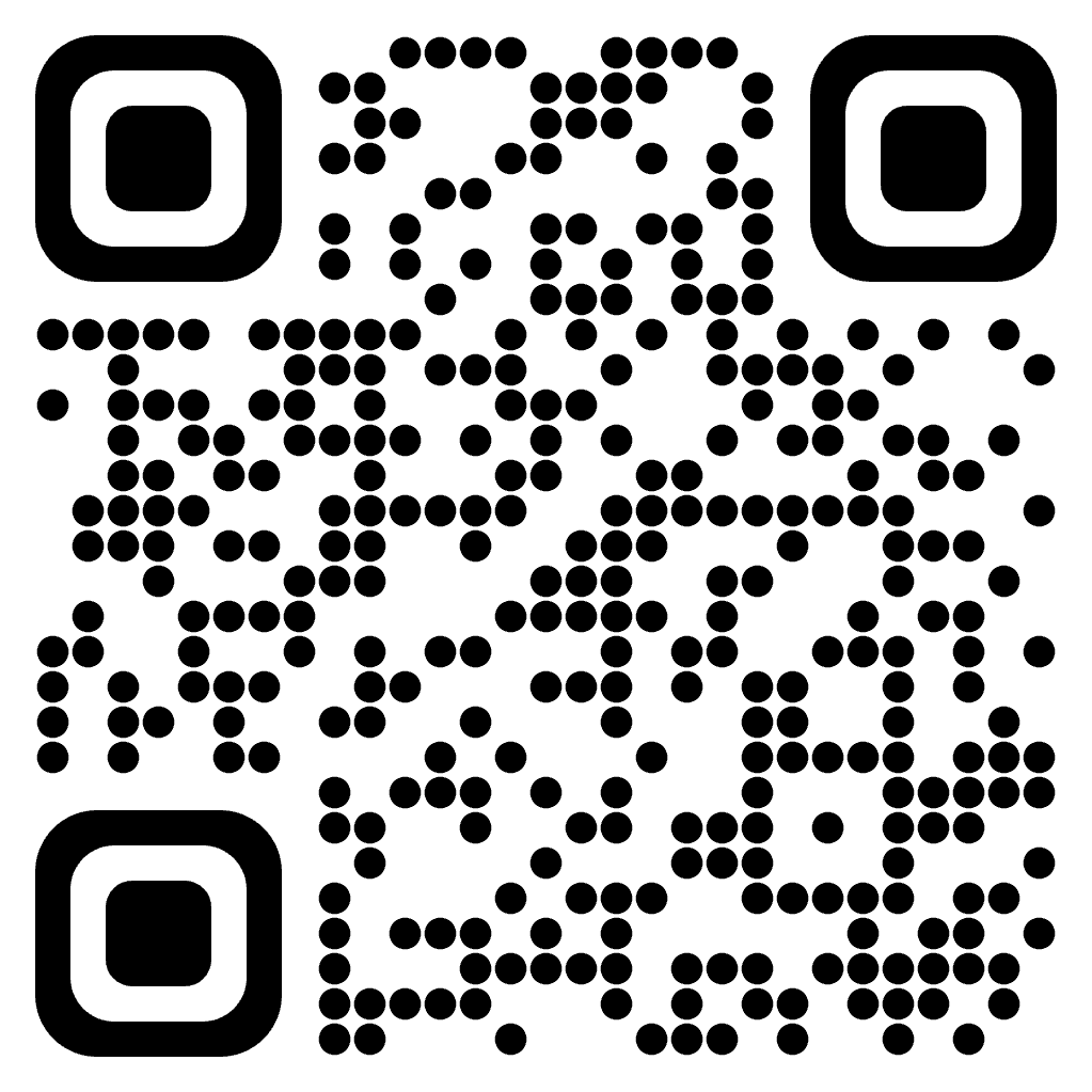 a qr code with black dots on a white background
