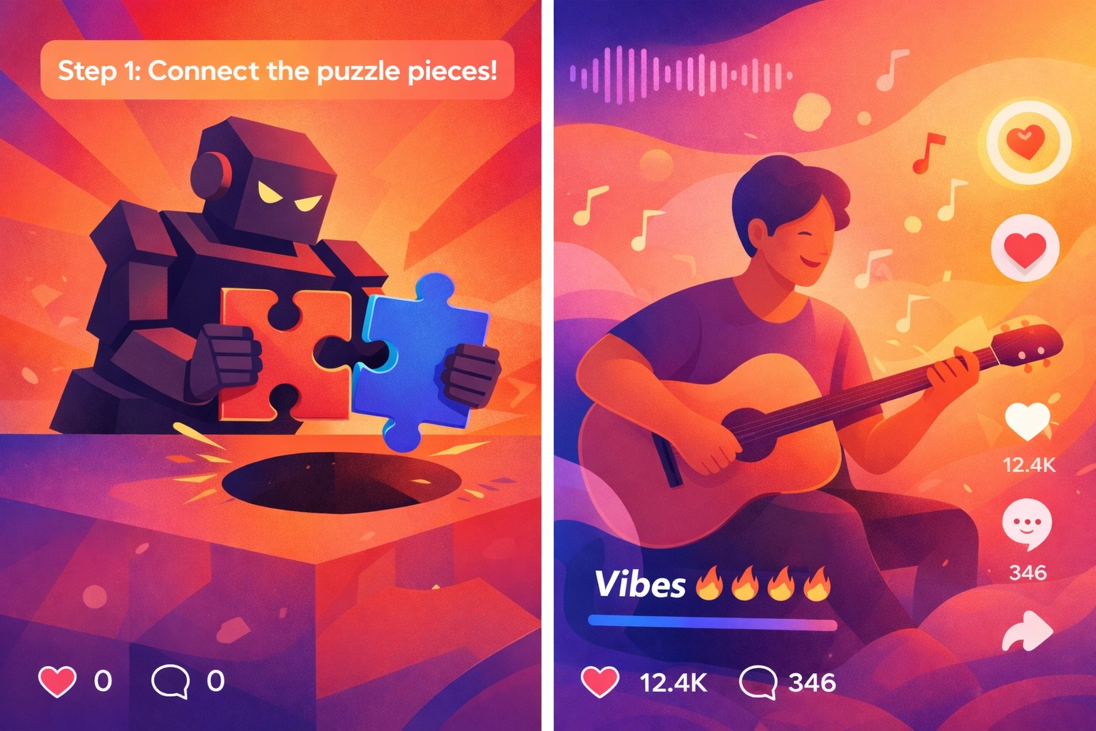 Comparison of forced TikTok trends versus authentic music marketing that resonates with audiences