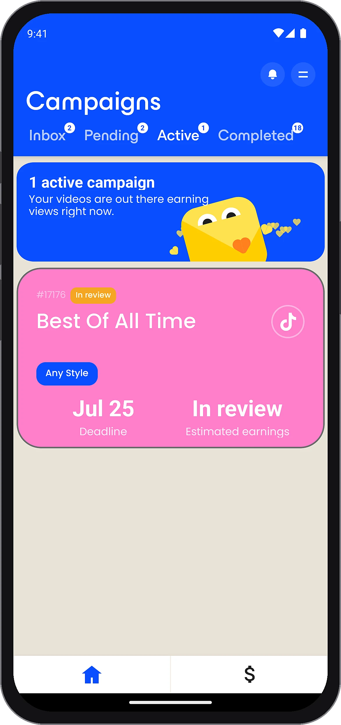 The Sound.me creator app: a campaign in review under Active