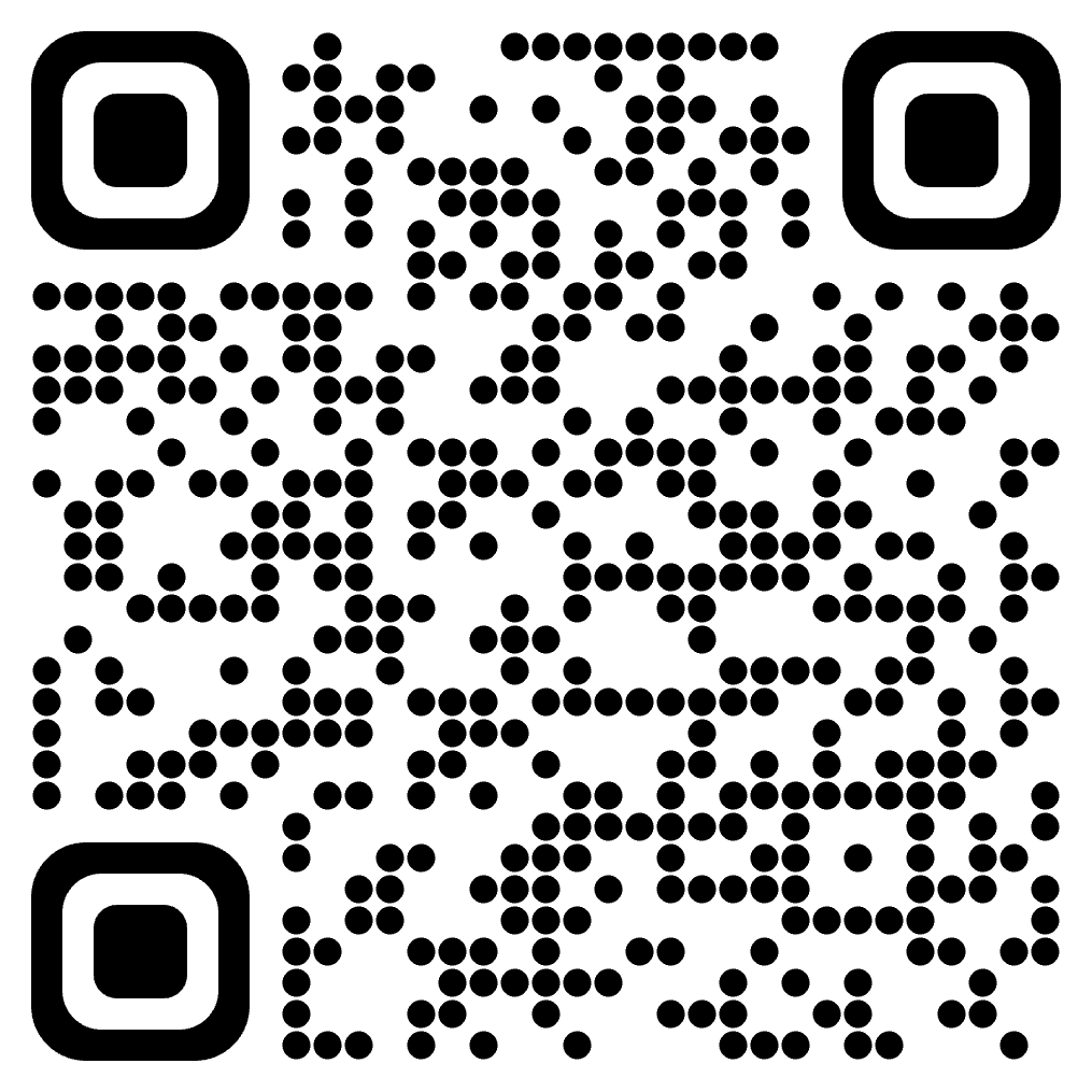 a qr code with black dots on a white background
