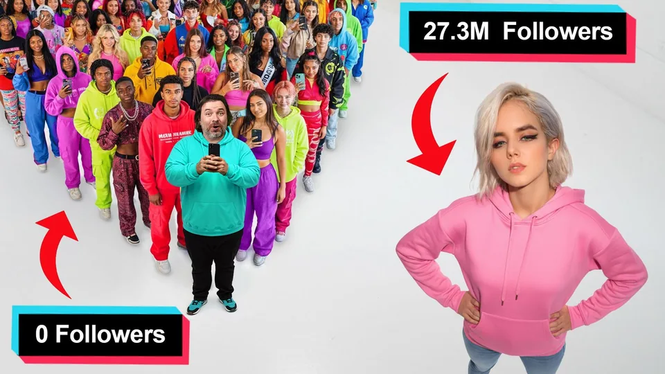 Viral TikToker vs 1000 Strangers, Who Goes Viral First?