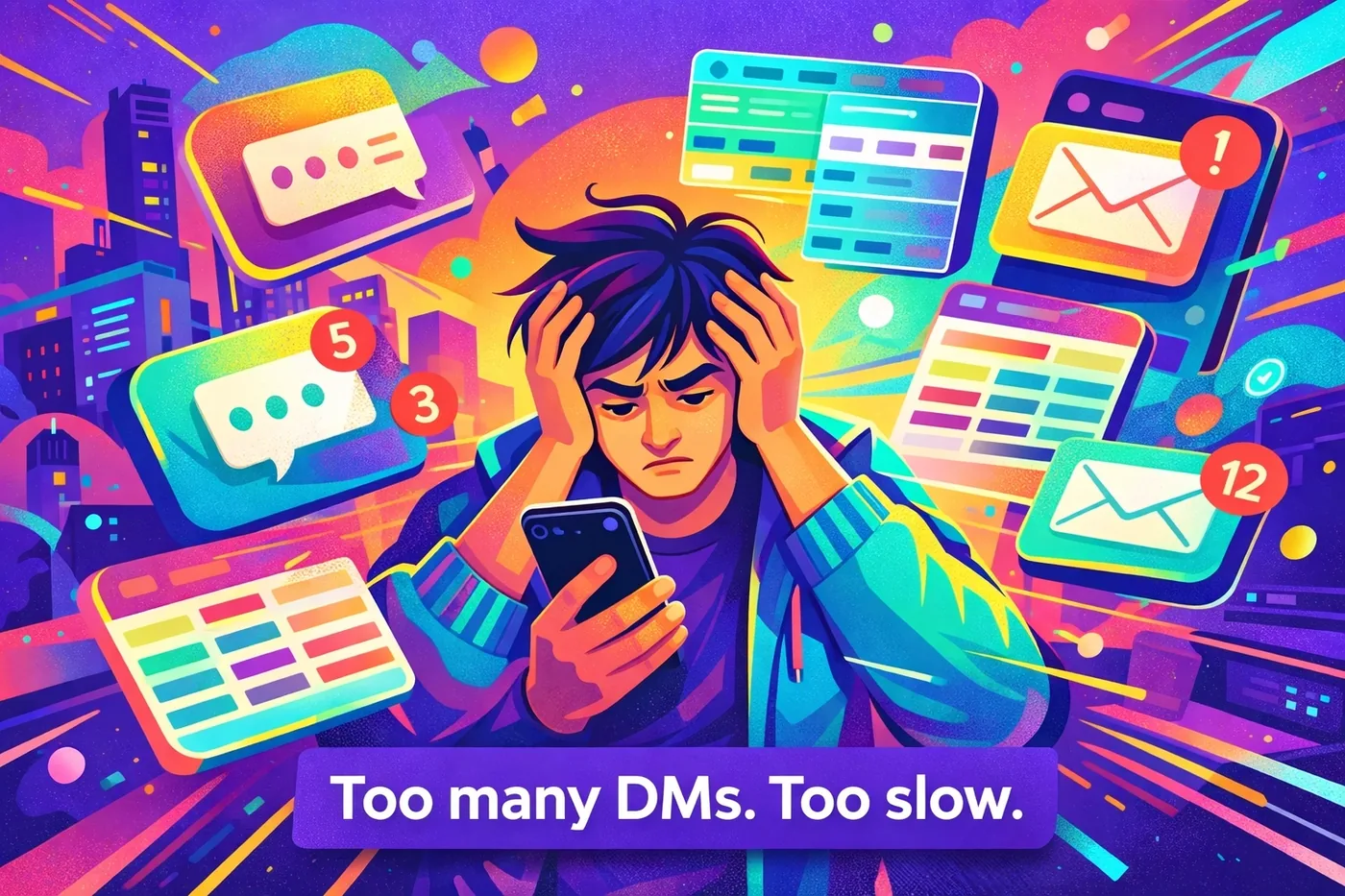 Musician overwhelmed by unanswered DMs and manual music promotion outreach