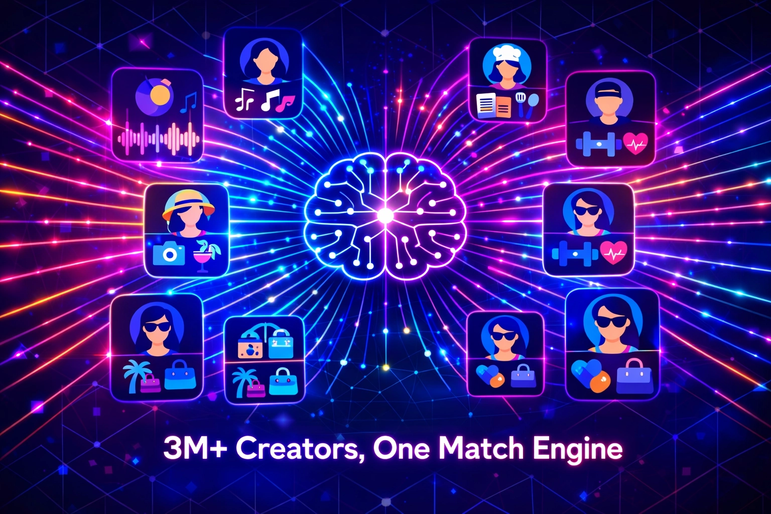 Music connected to millions of creator profiles across different content niches
